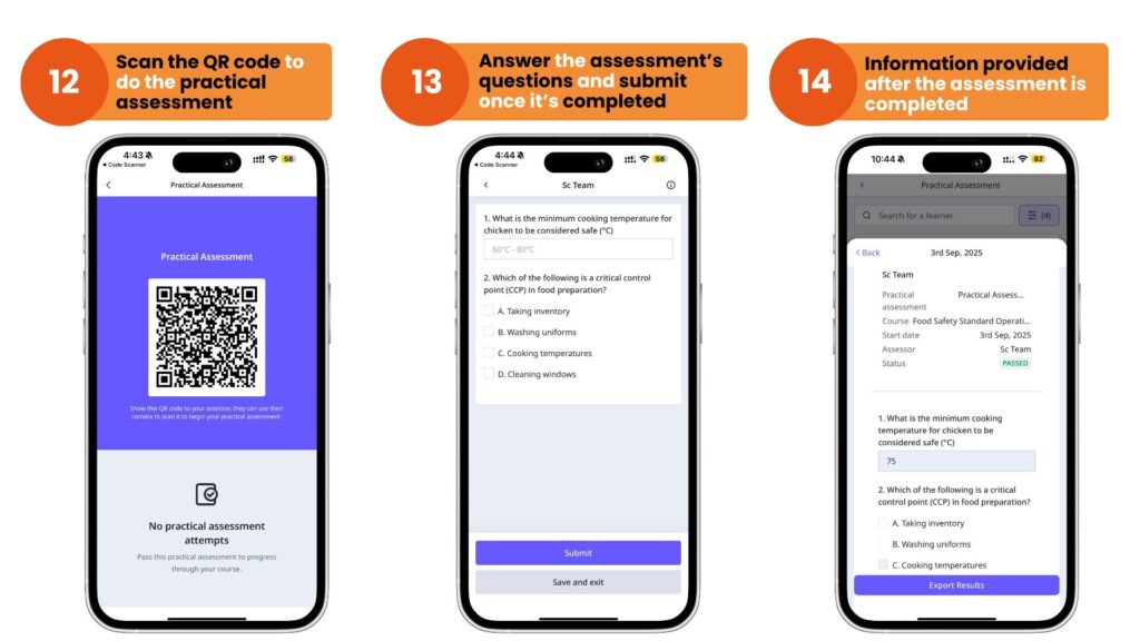 Health and safety training photo
